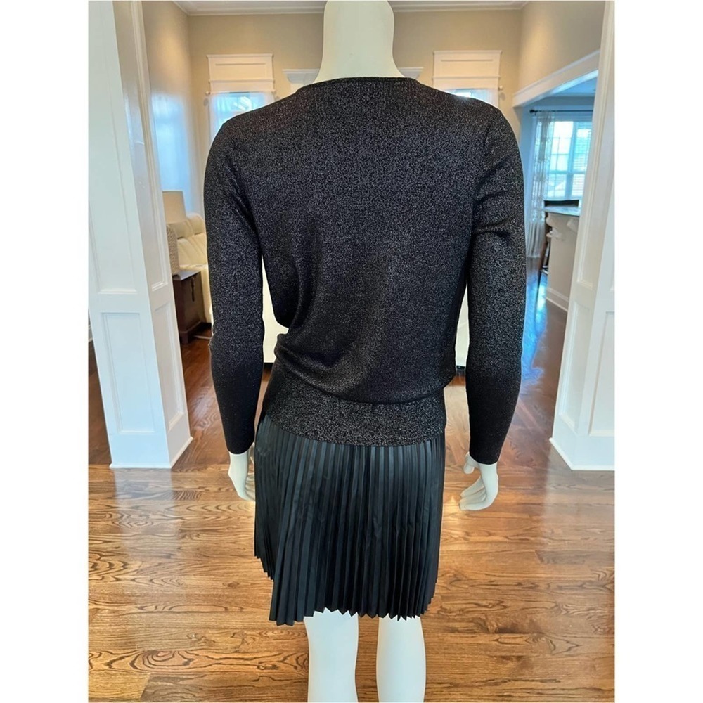 Ann Taylor black shimmery sweater size: SP - Picture 4 of 6